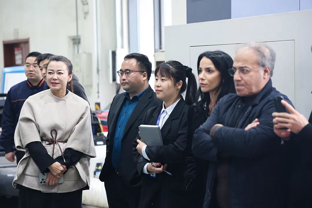 歐委會駐德國首席代表劉靜文攜海外客戶蒞臨迅鐳激光參觀考察!(圖3)