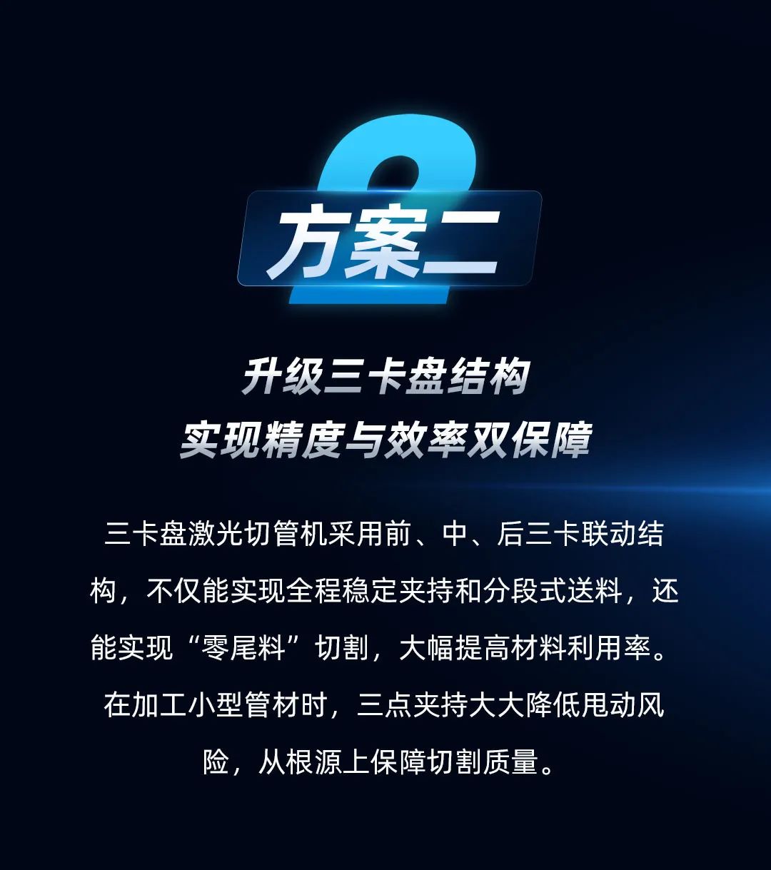 兩卡盤夾持切割時，小型管材甩動嚴重怎么辦？迅鐳激光教你兩招，精準切割不再難！(圖6)